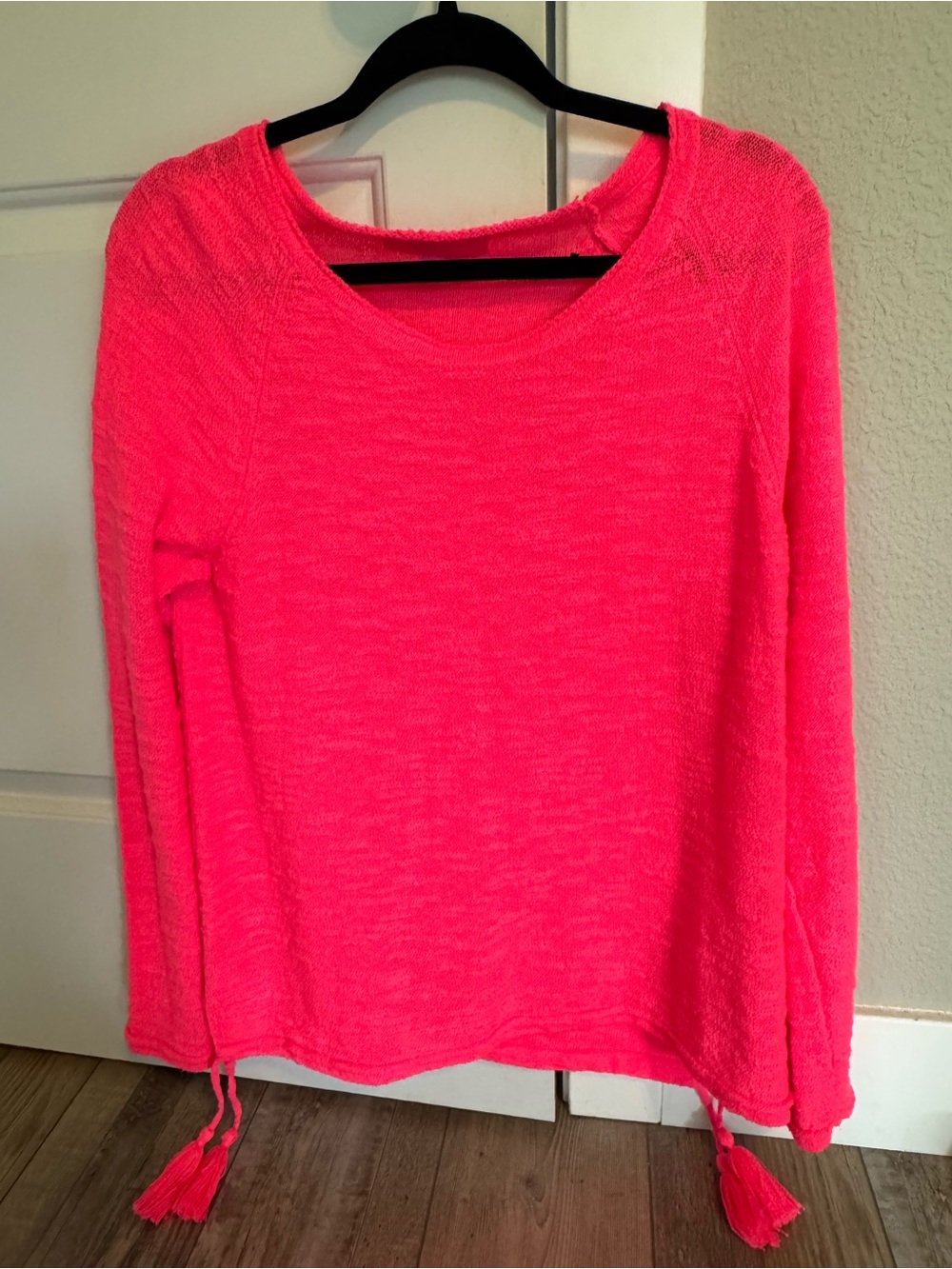 Lilly Pulitzer Sweater with Tassels - Neon Pink